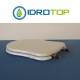 Copriwater Dolomite  ANTALIA BIANCO Cerniera Oro-Sedile-Asse Wc