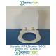Copriwater Dolomite  ANTALIA BIANCO Cerniera Oro-Sedile-Asse Wc