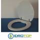 Copriwater FULL 48 Bianco Cerniera Cromo-Azzurra 