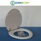 Copriwater FULL 48 Bianco Cerniera Cromo-Azzurra 