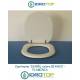 Copriwater Flaminia  ISABEL BIANCO  Cerniera Cromo-Sedile-Asse Wc