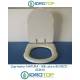 Copriwater Simas NAFURA MB BIANCO Cerniera Cromo-Sedile-Asse Wc 