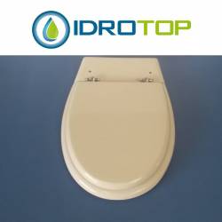 Copriwater Pozzi Ginori OLIMPICA-ALFEO BIANCO  Cerniera Cromo-Sedile-Asse Wc 