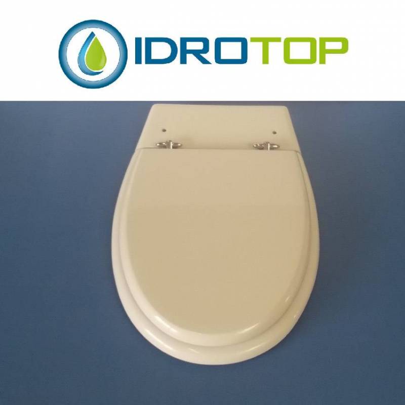 Copriwater Pozzi Ginori OLIMPICA-ALFEO BIANCO  Cerniera Cromo-Sedile-Asse Wc 