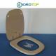 Copriwater Pozzi Ginori SQUARE  CHAMPAGNE   Cerniera Cromo-Sedile-Asse Wc 
