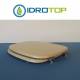 Copriwater Pozzi Ginori SQUARE  CHAMPAGNE   Cerniera Cromo-Sedile-Asse Wc 