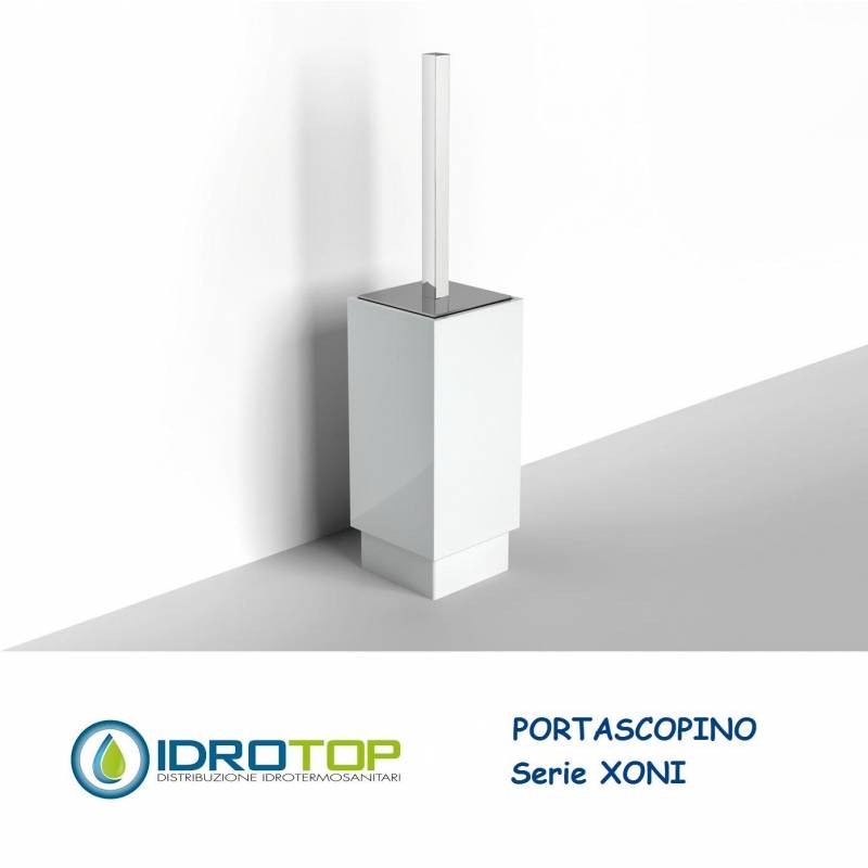 Portascopino XONI in Ceramica particolari Cromo Ibb XO17 