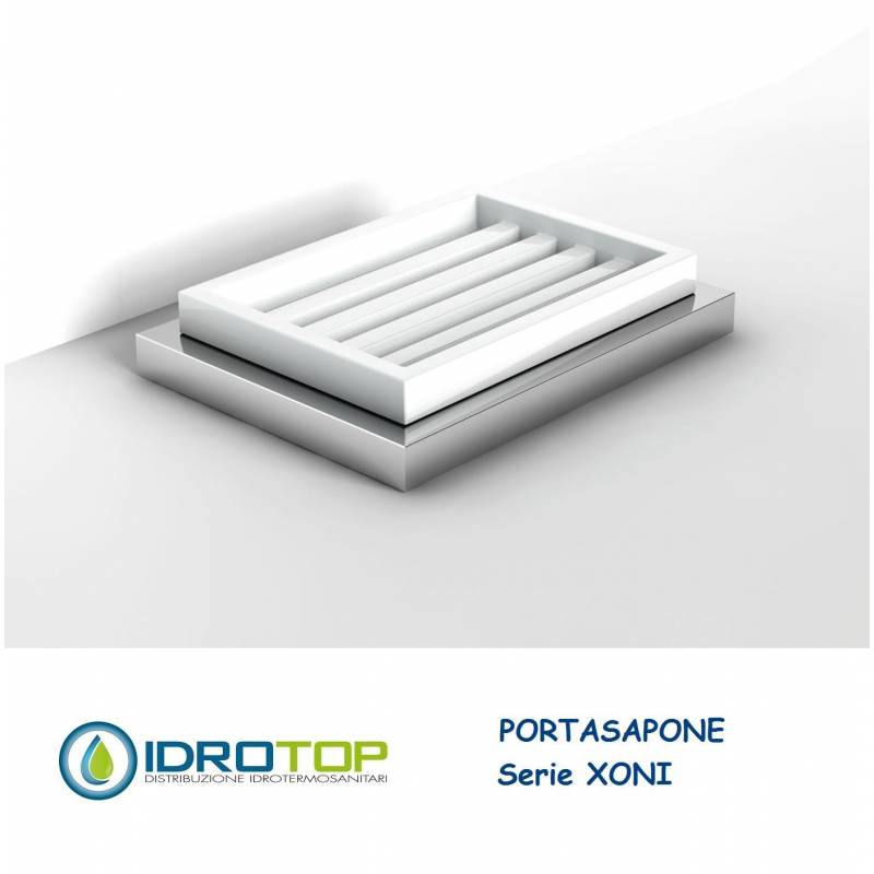 Portasapone XONI in Ceramica particolari Cromo Ibb XO21 