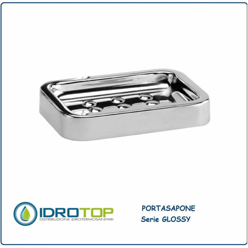 Portasapone GLOSSY in Acciaio Inox Lucido Ibb GL21 
