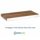Porta Spugna 30 cm in Legno Teak Naturale finitura Acciaio Inox Lucido Ibb NA01G 