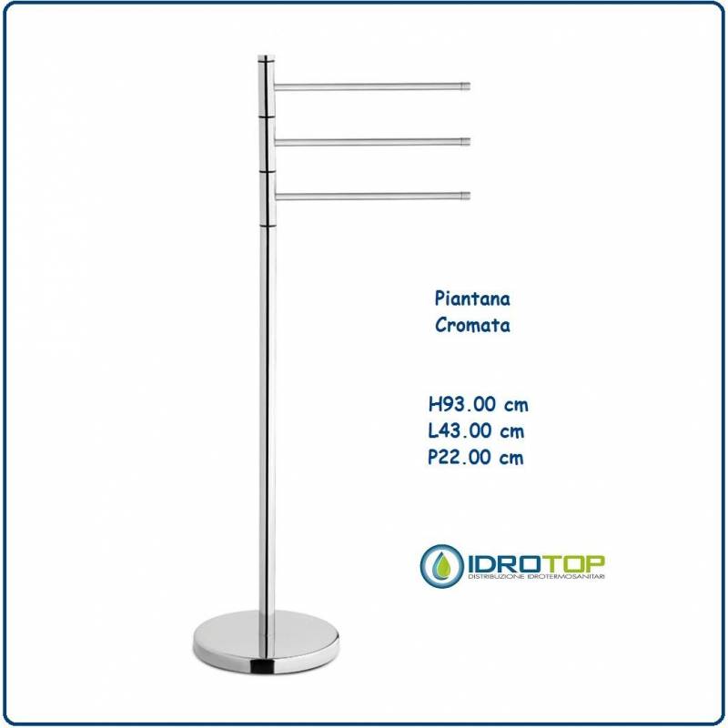 Piantana  Porta Asciugamano Cromata Ibb AV205 
