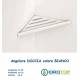 Portasapone per Doccia in ABS Angolare ad Incollo a lamelle Cromate Ibb BX83 