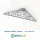 Portasapone per Doccia in ABS Angolare Damascato con viti e lamelle  Cromate Ibb PT006 