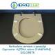 Copriwater Dolomite ALPINA-QUADRARCO CHAMPAGNE  Cerniera Cromo-Sedile-Asse Wc