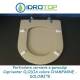 Copriwater Dolomite  CLODIA CHAMPAGNE  Cerniera Cromo-Sedile-Asse Wc
