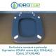 Copriwater Ideal Standard  CONCA BLU FONDALE  Cerniera Oro-Sedile-Asse Wc