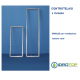 Griglia di Ripresa/Mandata cm123x28 BOCCHETTA ALETTATA Bianca FINE SERIE