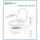COPRIWATER E BIDET sedile con funzione BIDET INCORPORATO art.520 OTOT