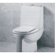 Copriwater Ideal Standard  AQUATONDA BIANCO  Cerniera Cromo-Sedile-Asse Wc