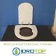 Copriwater Ideal Standard  AQUATONDA BIANCO  Cerniera Cromo-Sedile-Asse Wc