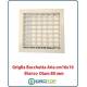 Griglia Bocchetta DIam. 80mm Bianco16x16cm con Adattatore per Camino