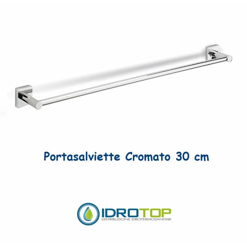 Porta Salviette cm 30 Sidney/Gamma da Parete.Cromato.Ibb