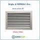Griglie Altezza 100mm di Ripresa Aria in Alluminio con Alette Oblique fisse