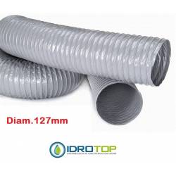Tubo Flessibile PVC diam. 127 Semplice Estensibile a 10 mt
