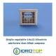 Bocchetta Aria cm14x13 Alluminio con Adattatore D.60-Griglia x Caminetto Regolabile