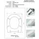 Copriwater Alfa VALENTINA-MB BIANCO Cerniera Rallentata Soft Close Cromo-Sedile-Asse Wc
