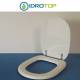 Copriwater Alfa ALBA BIANCO Cerniera Cromo-Sedile-Asse Wc