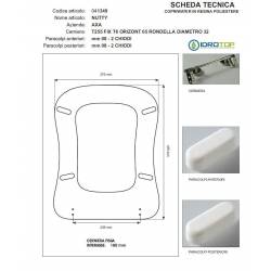 Copriwater NUTTY AXA Bianco Cerniera Rallentata Soft Close Cromo