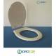 Copriwater GIUNONE-JUBILEAN Bianco Cerniera Cromo-Azzurra 