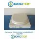 Copriwater ELIOS-DIANA-FRINE Bianco Cerniera Cromo-Azzurra 