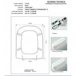 Copriwater Catalano IGEA  BIANCO  Cerniera Rallentata Soft Close Cromo-Sedile-Asse Wc