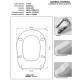 Copriwater Catalano ARGENTA  ROSA  Cromo-Sedile-Asse Wc Cerniera Rallentata Soft Close