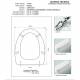 Copriwater Catalano ROMANTICA CHAMPAGNE Cromo-Sedile-Asse Wc  Cerniera Rallentata Soft Close