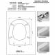 Copriwater Catalano PROGR.C WC.52 AZZURRO SUSSURRATO  Cromo-Sedile-Asse Wc