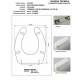Copriwater EXCEL SOSPESA Cesabo Bianco con cerniera Rallentata Soft Close Cromo
