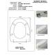 Copriwater EXCEL MINI MULTISPAZIO Cesabo Bianco con cerniera Rallentata Soft Close Cromo