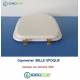 Copriwater Cesame  BELLE EPOQUE BIANCO Cerniera Oro-Sedile-Asse Wc