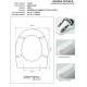 Copriwater Cielo EURO SOSP. BIANCO Cerniera Rallentata Soft Close Cromo-Sedile-Asse Wc