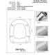Copriwater Cielo JULIA BIANCO Cerniera Rallentata Soft Close Cromo-Sedile-Asse Wc