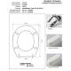 Copriwater Cielo PLANET BIANCO Cerniera Rallentata Soft Close Cromo-Sedile-Asse Wc