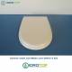 Copriwater CLIO/MEDEA Eos Bianco Cerniera Cromo 
