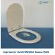 Copriwater CLIO/MEDEA Eos Bianco Cerniera Cromo 