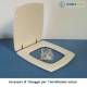 Copriwater Flaminia  FLUTE BIANCO Cerniera Cromo-Sedile-Asse Wc