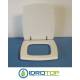 Copriwater Flaminia  FLUTE BIANCO Cerniera Cromo-Sedile-Asse Wc