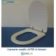 Copriwater Galassia ASTER BIANCO Cerniera Cromo-Sedile-Asse Wc