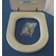 Copriwater Galassia ASTER BIANCO Cerniera Cromo-Sedile-Asse Wc